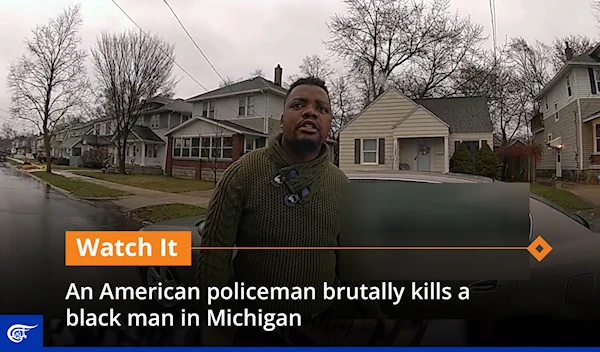 An American policeman brutally kills a black man in Michigan