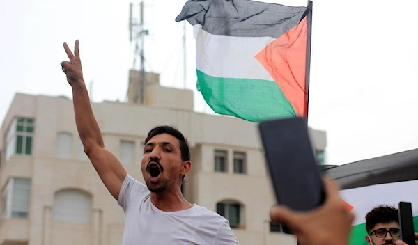 Jordanians protest near Israeli embassy