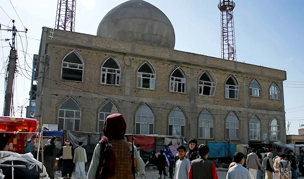 The Mazar-i-Sharif mosque after the blast