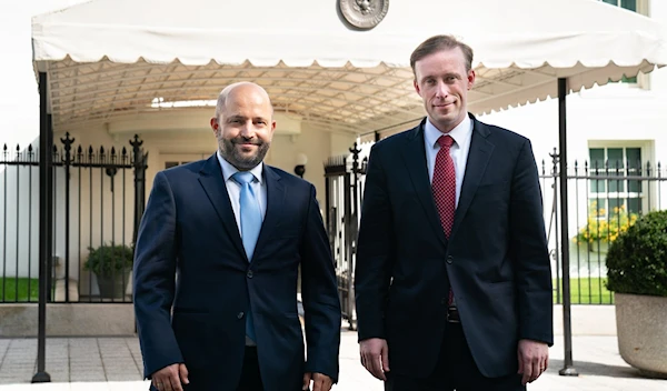 US National Security Advisor Jake Sullivan with Israeli National Security Council Chairman Eyal Hulata