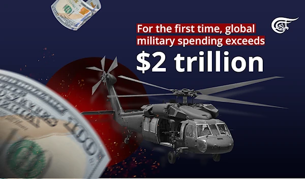 For the first time, global military spending exceeds $2 trillion