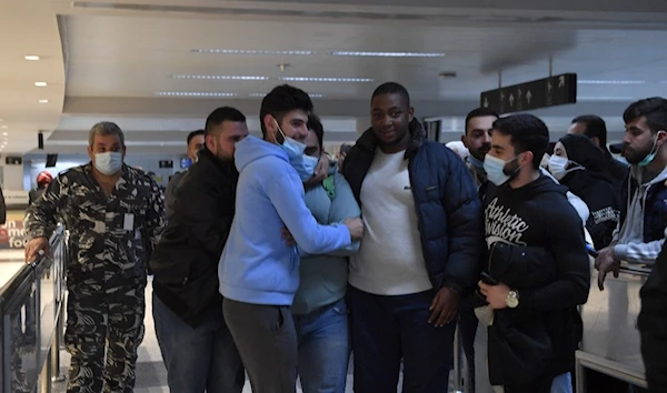 Lebanese students who fled war in Ukraine arrive at Beirut's Rafic Hariri International Airport. (Archive)