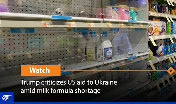 Trump criticizes US aid to Ukraine amid milk formula shortage