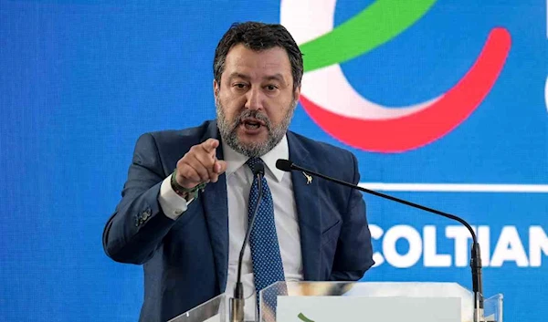 Matteo Salvini, the leader of the right-wing party Lega Nord