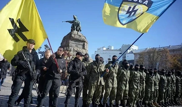 Members of the Azov battalion