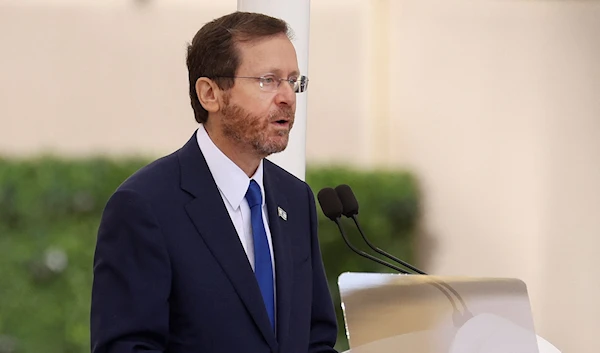 Israeli occupation president Isaac Herzog