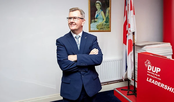 North Ireland's Democratic Unionist Party Leader Jeffrey Donaldson