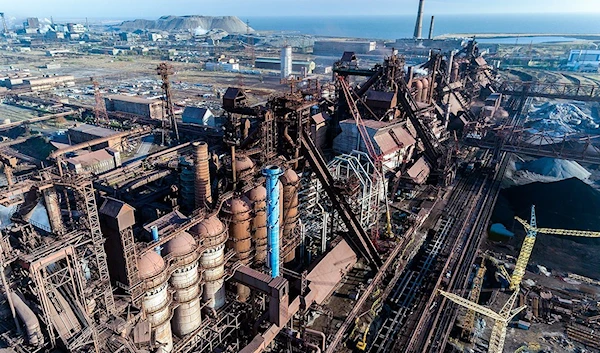 Azovstal steel factory located in the city of Mariupol