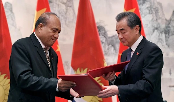 Chinese and and Kiribati restored diplomatic ties on September 27, 2019 (Reuters)