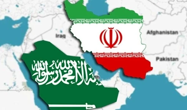 Saudi Arabia and Iran on map