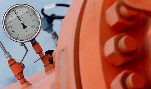 A monitoring instrument seen on the gas distribution pipeline (Reuters)