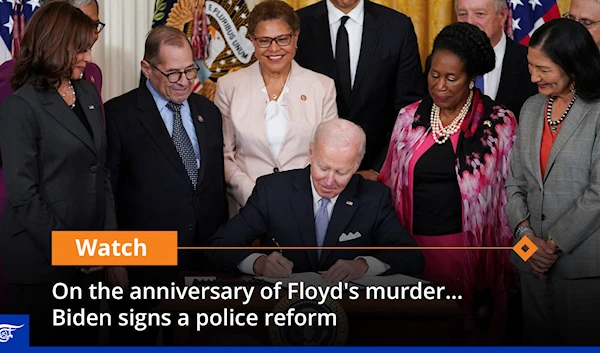 On the anniversary of Floyd's murder... Biden signs a police reform