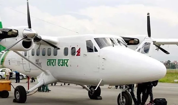 The Twin Otter aircraft took off from the western town of Pokhara (Taraair)