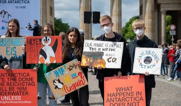 German environmentalist rally in Berlin about threat to Antarctic