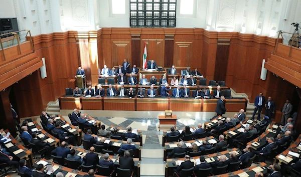 Lebanon's newly elected parliament convenes for the first time to elect a speaker and deputy speaker, in Beirut, Lebanon May 31, 2022 (Reuters)