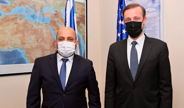 US National Security Advisor Jake Sullivan with his Israeli counterpart Eyal Hulata