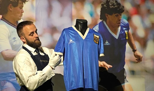 Maradona's "Hand of God" jersey auctioned for $9.3 million