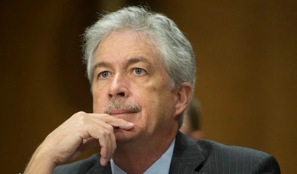 Bill Burns testifies during a House Intelligence Committee hearing about worldwide threats on April 15 2021 (AFP)