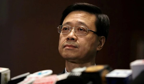 Secretary of Security John Lee Ka-Chiu in Hong Kong on October 23, 2019 (Reuters)