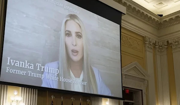 Ivanka Trump, former senior adviser to Donald Trump, during a hearing of the Select Committee. (Bloomberg)