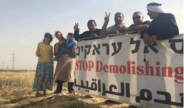 In 2010, the Occupation Forces demolished the village for the first time (Archive)