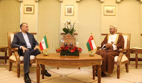 Iranian Foreign Minister Amir-Abdollahian and Omani Foreign Minister Sayyid Badr Albusaidi