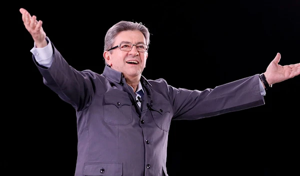 The leader of the French left, Jean-Luc Melenchon