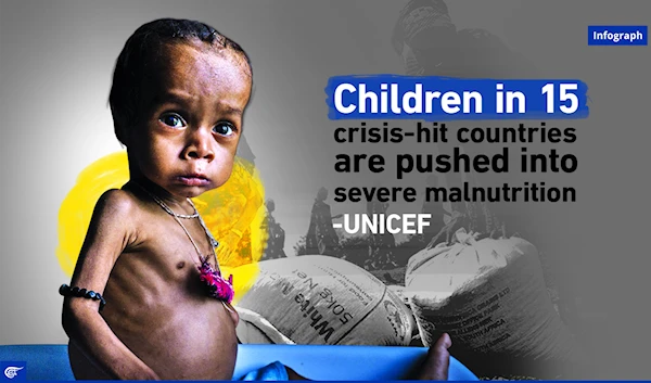 Children in 15 crisis-hit countries are pushed into severe malnutrition