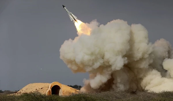 A long-range S-200 missile is fired in a military drill in the port city of Bushehr, on the northern coast of the Gulf, Iran on December 29, 2016