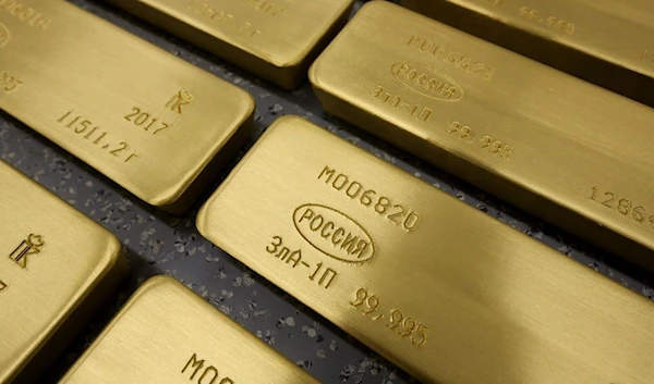 Bars of Russian gold (Bloomberg)