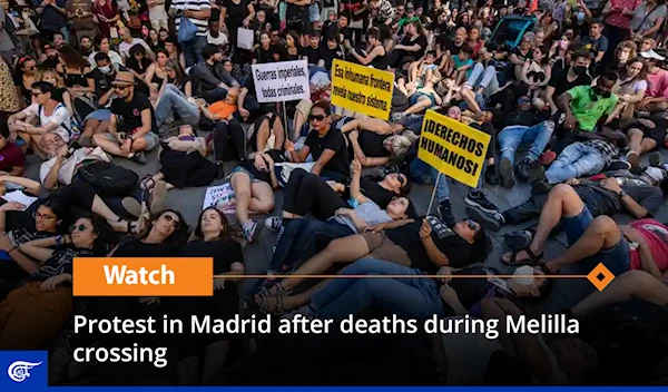 Protest in Madrid after deaths during Melilla crossing