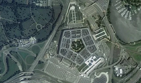 One of the satellite images of the Pentagon.