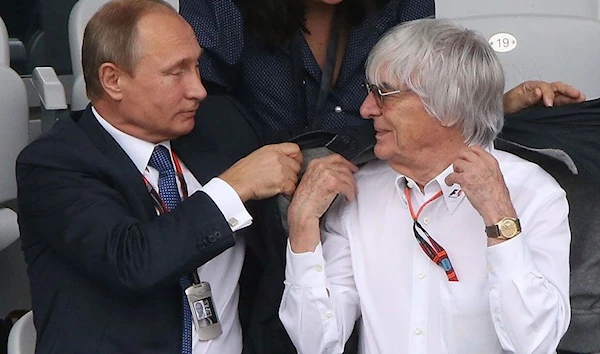 Russian President Vladimir Putin and Former F1 Chief Bernie Eccleston