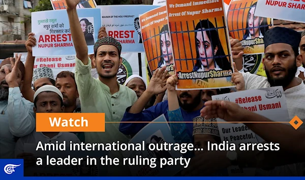 Amid international outrage... India arrests a leader in the ruling party