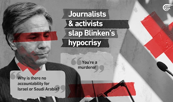 Journalists and activists slap Blinken’s hypocrisy