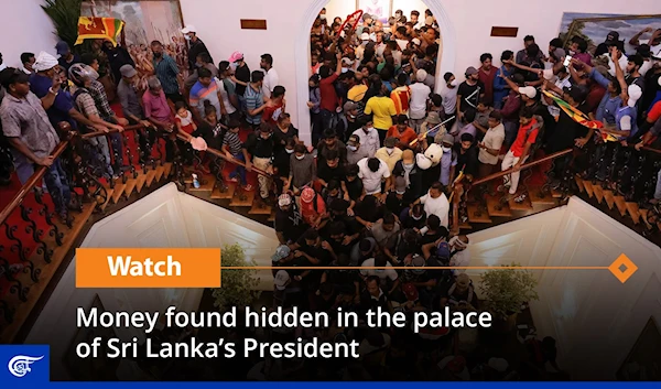 Money found hidden in the palace  of Sri Lanka’s President