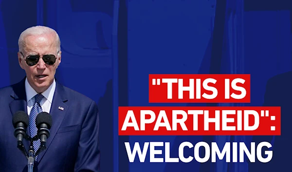 "This is Apartheid": Welcoming Biden to Palestine