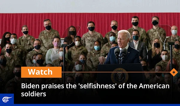 Biden praises the 'selfishness' of the American soldiers