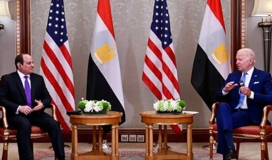 Joe Biden and Abdel Fattah al-Sisi during the Jeddah Security and Development Summit [Getty]