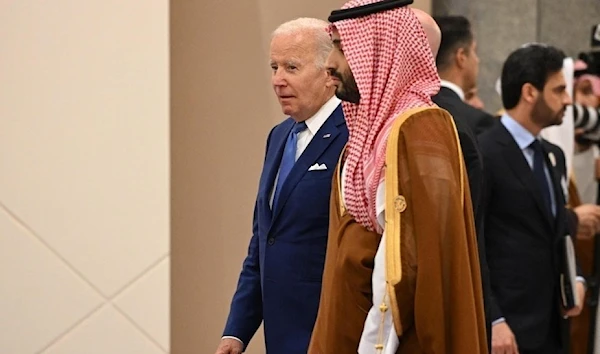 Biden during his visit to Saudi Arabia