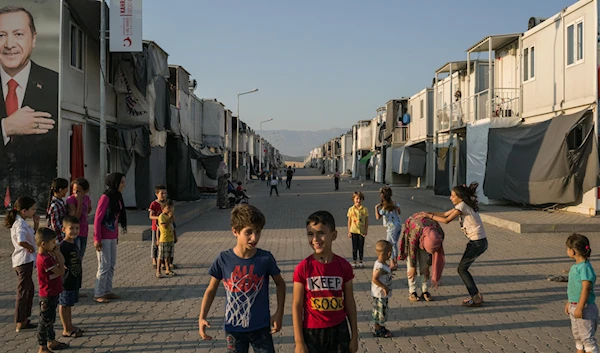 Syrian refugee children at a camp in southeast Turkey in 2019 (The New York Times)