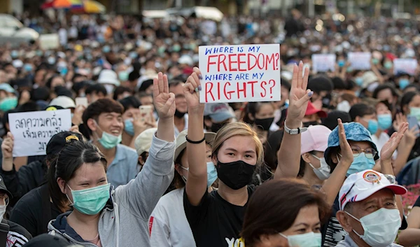 From the Thailand antigovernmental protests in 2020