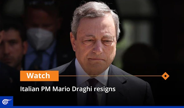 Italian PM Mario Draghi resigns