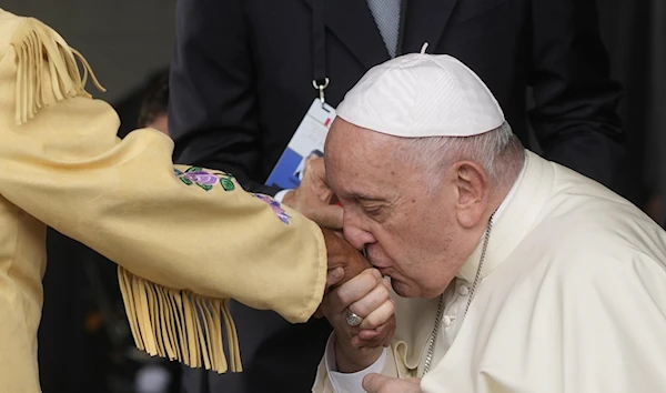 Pope Francis on penitential journey in Alberta, Canada