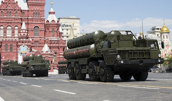 Russian S-300 air defense missile systems during a military parade in the Red Square in Moscow, Russia (AP)