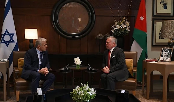 Meeting with King Abdullah II of Jordan and Prime Minister of the Israeli Occupation Government Yair Lapid