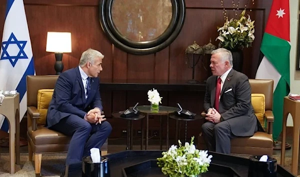 Lapid meets with King Abdullah II.