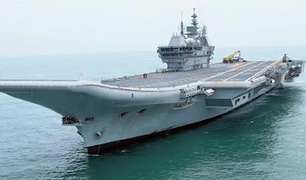 First locally made aircraft carrier "Vikrant" received by indian navy