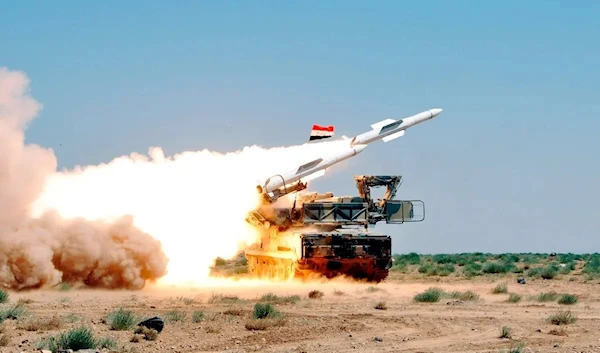 Archive photo of an SA-6 syrian air defense system