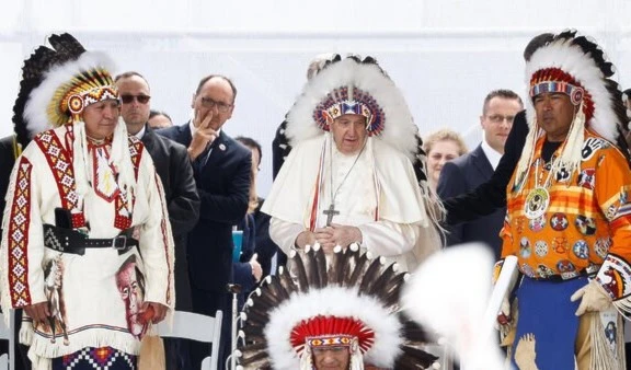 The Pope apologized to survivors of residential schools and all those that suffered the abuse of the Catholic Church